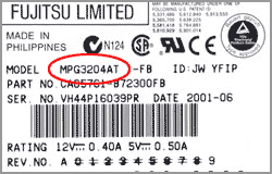 Fujitsu MPG3204AT