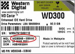 Western Digital WD300AB-00BVA0